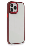 Mey İthalat® iPhone 13 Pro Kılıf Dora Kapak - Kırmızı