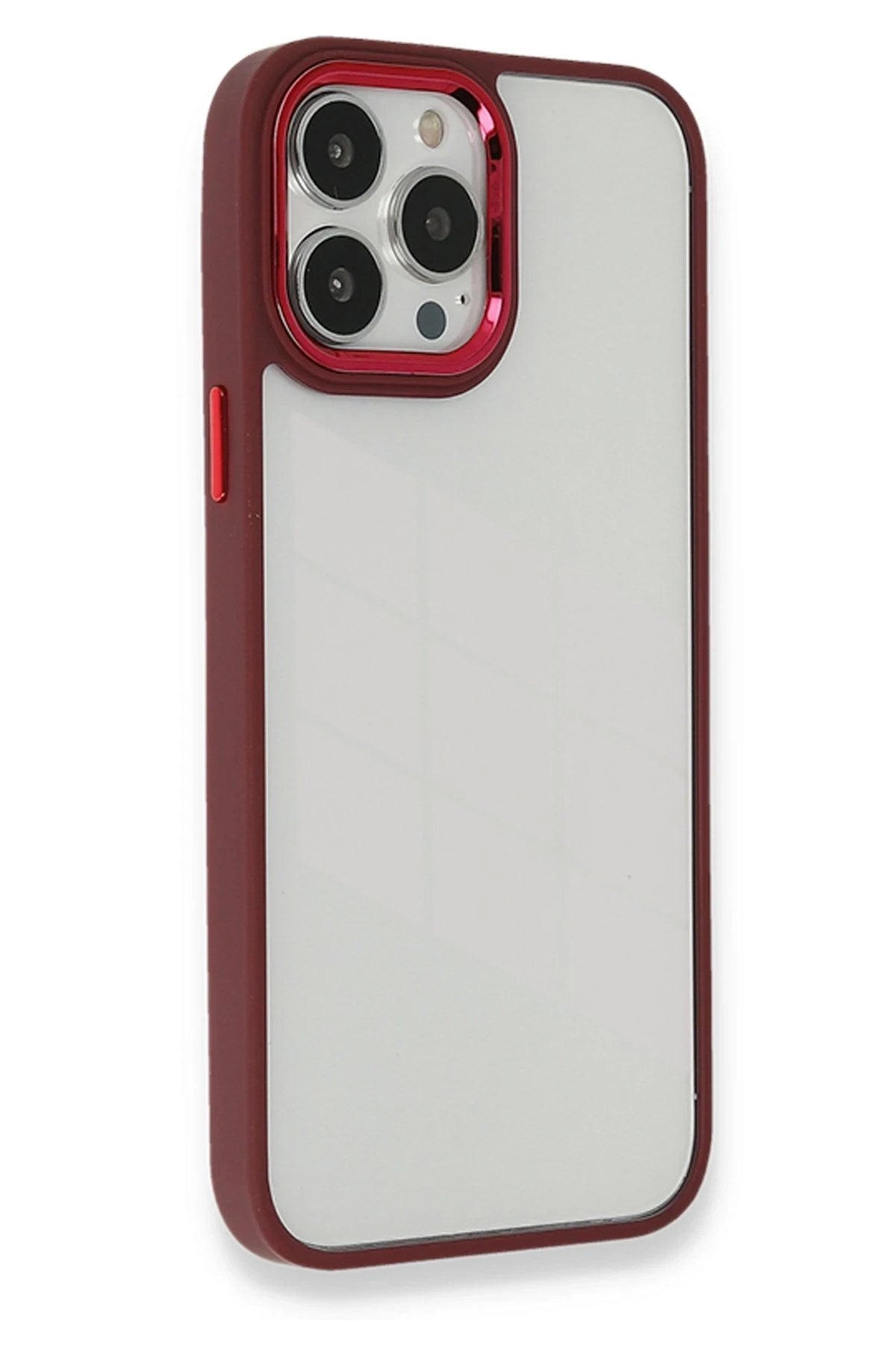Mey İthalat® iPhone 13 Pro Kılıf Dora Kapak - Kırmızı