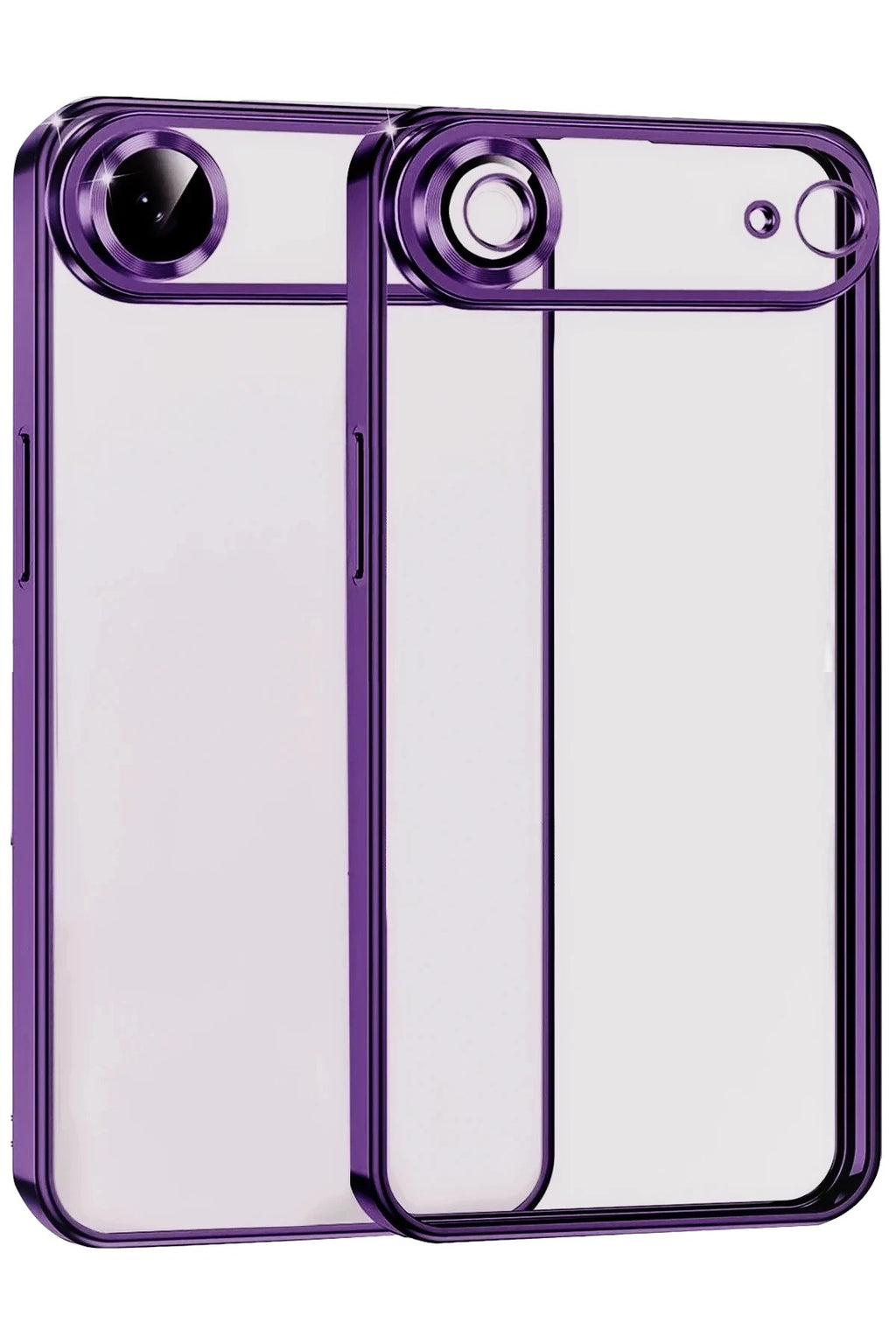 Mey İthalat® iPhone 17 Air Lensli Silikon - Açık Mor