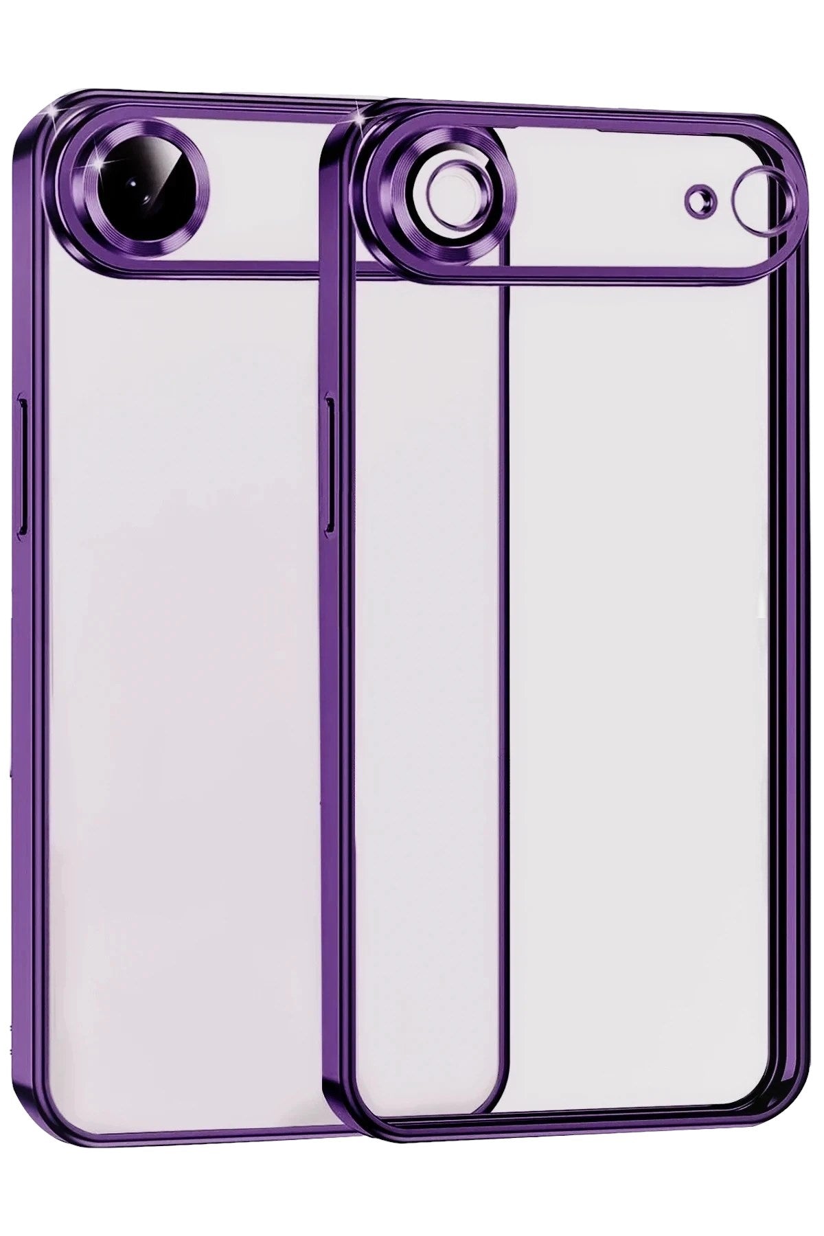 Mey İthalat® iPhone 17 Air Lensli Silikon - Açık Mor