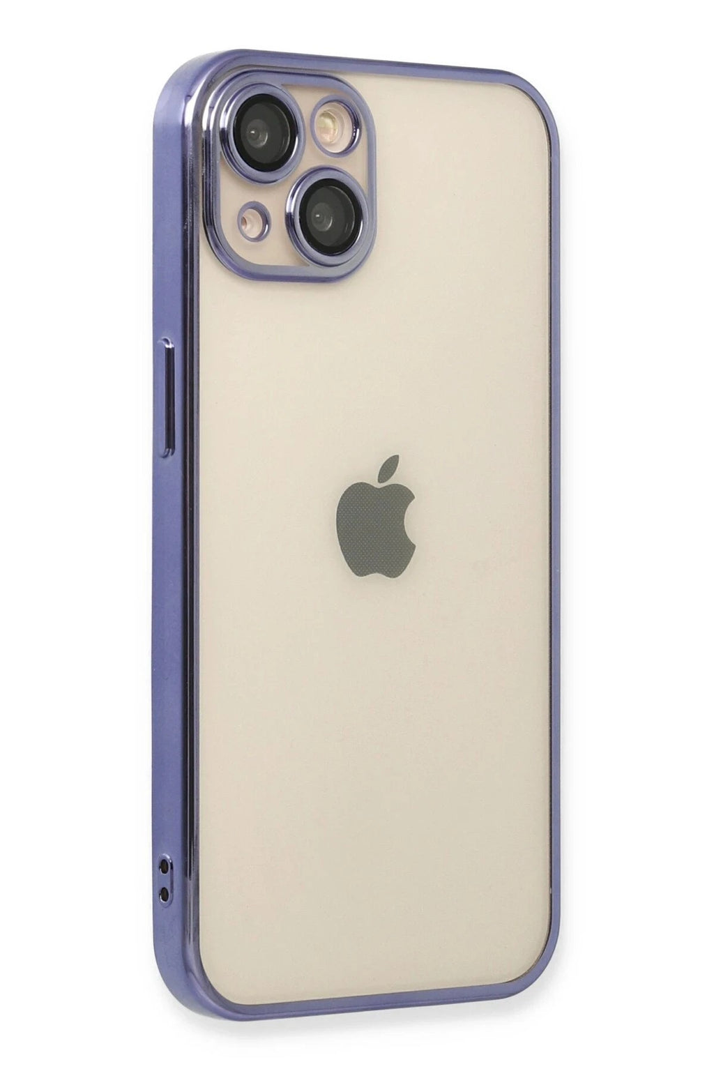 Mey İthalat® iPhone 13 Kılıf Lensli Silikon - Mor
