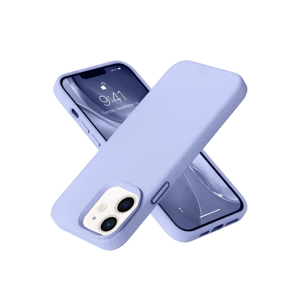 Mey İthalat® iPhone 12 Kılıf Nano içi Kadife Silikon - Lila