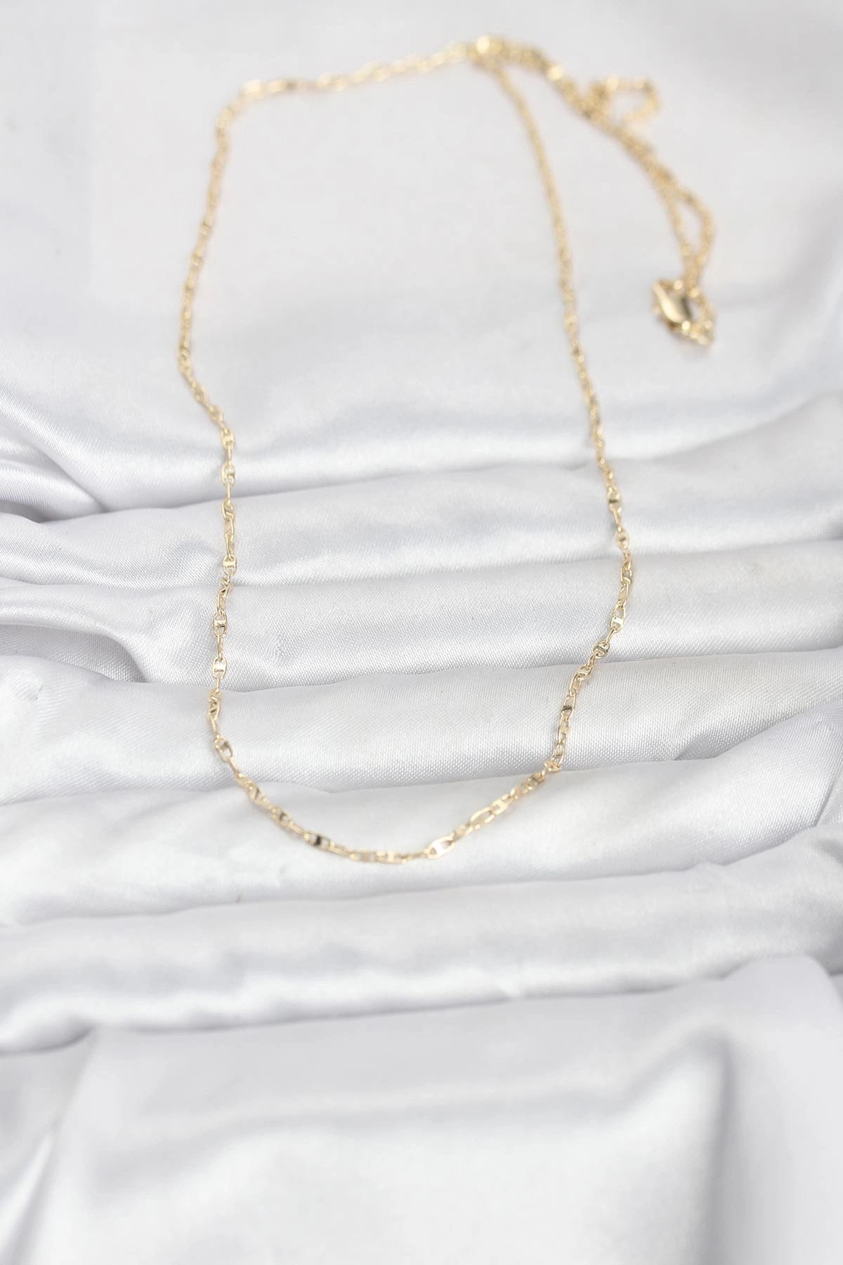 Mey İthalat® CM 14K Gold Renk Gemici Zincir Model 60 cm Kadın Kolye