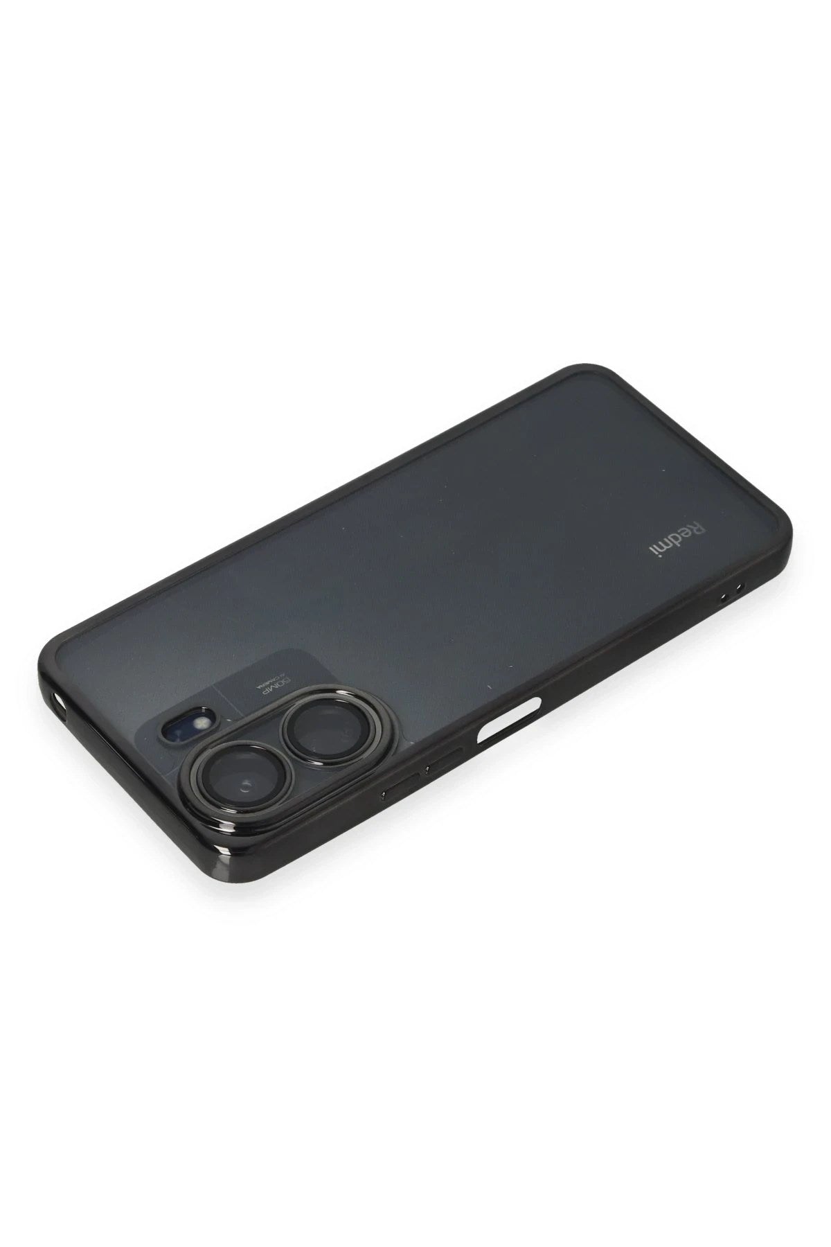 Mey İthalat® Redmi 13C Kılıf Lensli Silikon - Siyah