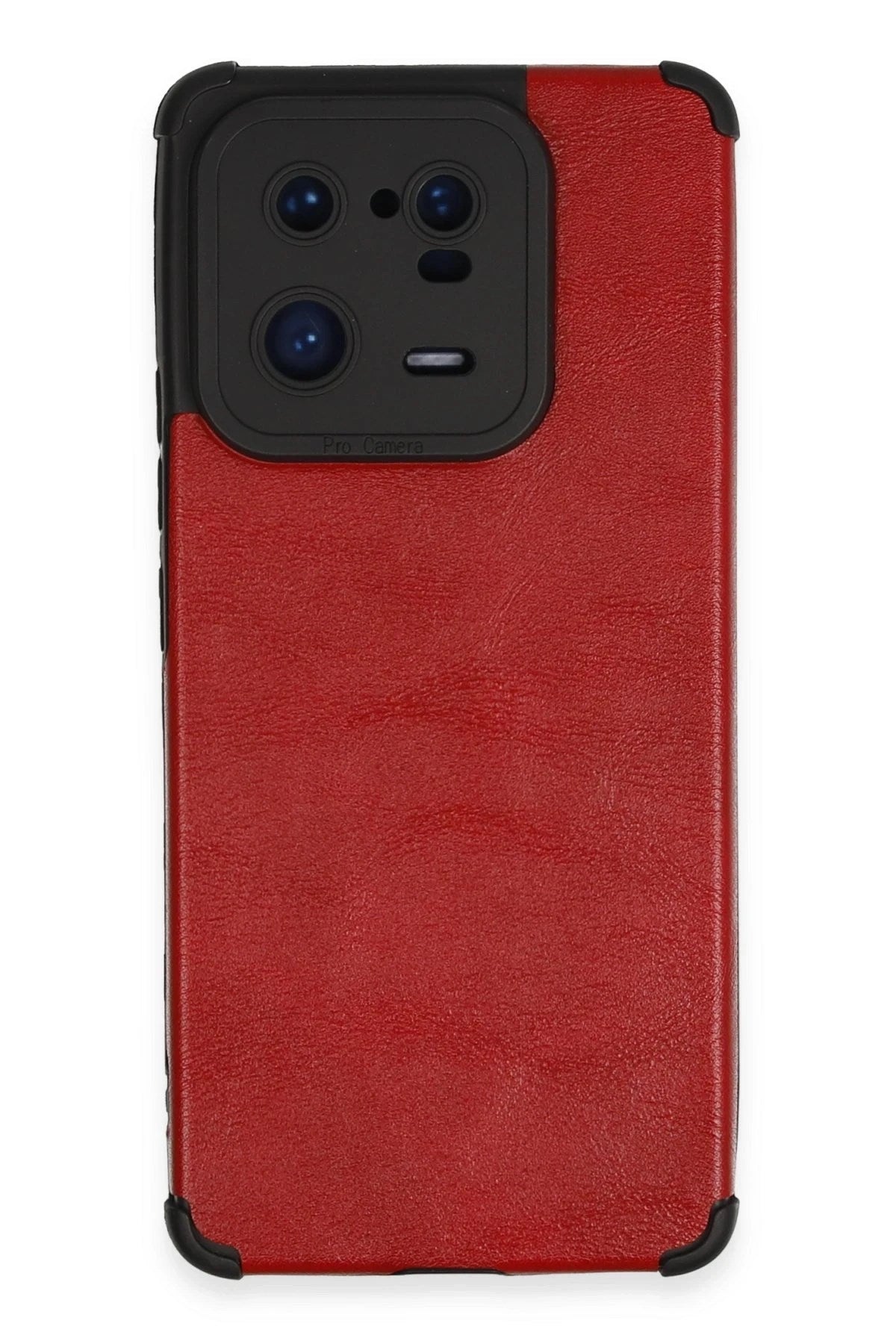 Mey İthalat® Mi 13 Pro Kılıf Loop Deri Silikon - Kırmızı