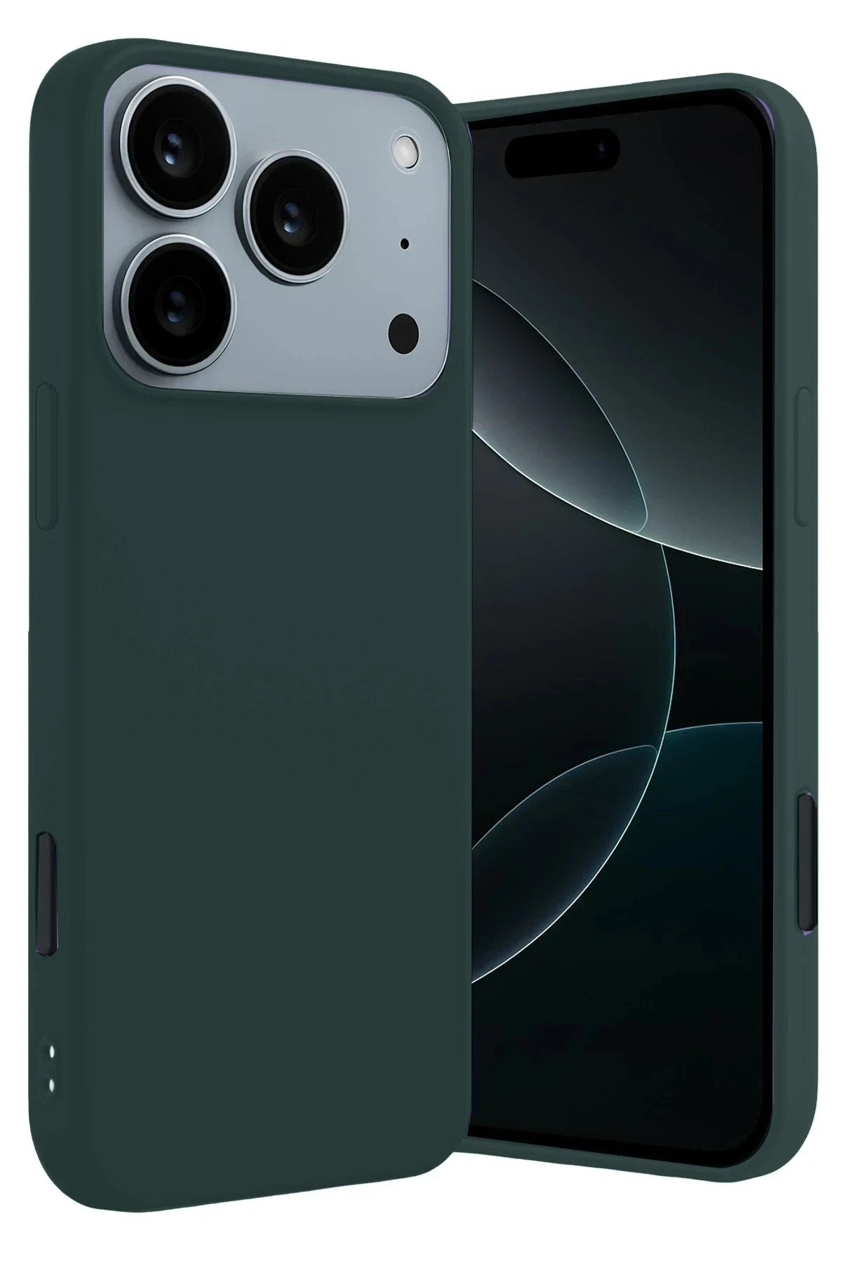 Mey İthalat® iPhone 17 Pro First Silikon - Koyu Yeşil