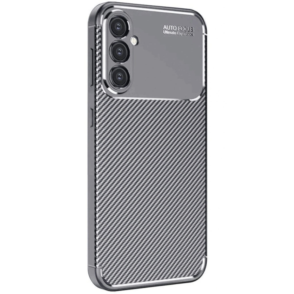 Mey İthalat® Samsung Galaxy S25 Plus Kılıf Auto Focus Karbon Kapak - Gri