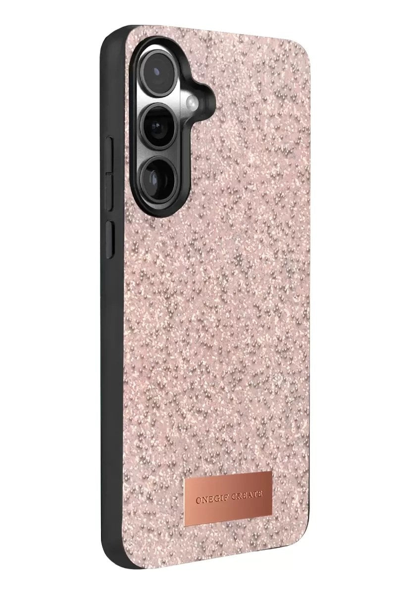 Mey İthalat® Samsung Galaxy A57 5G Bright Simli Kapak - Pembe