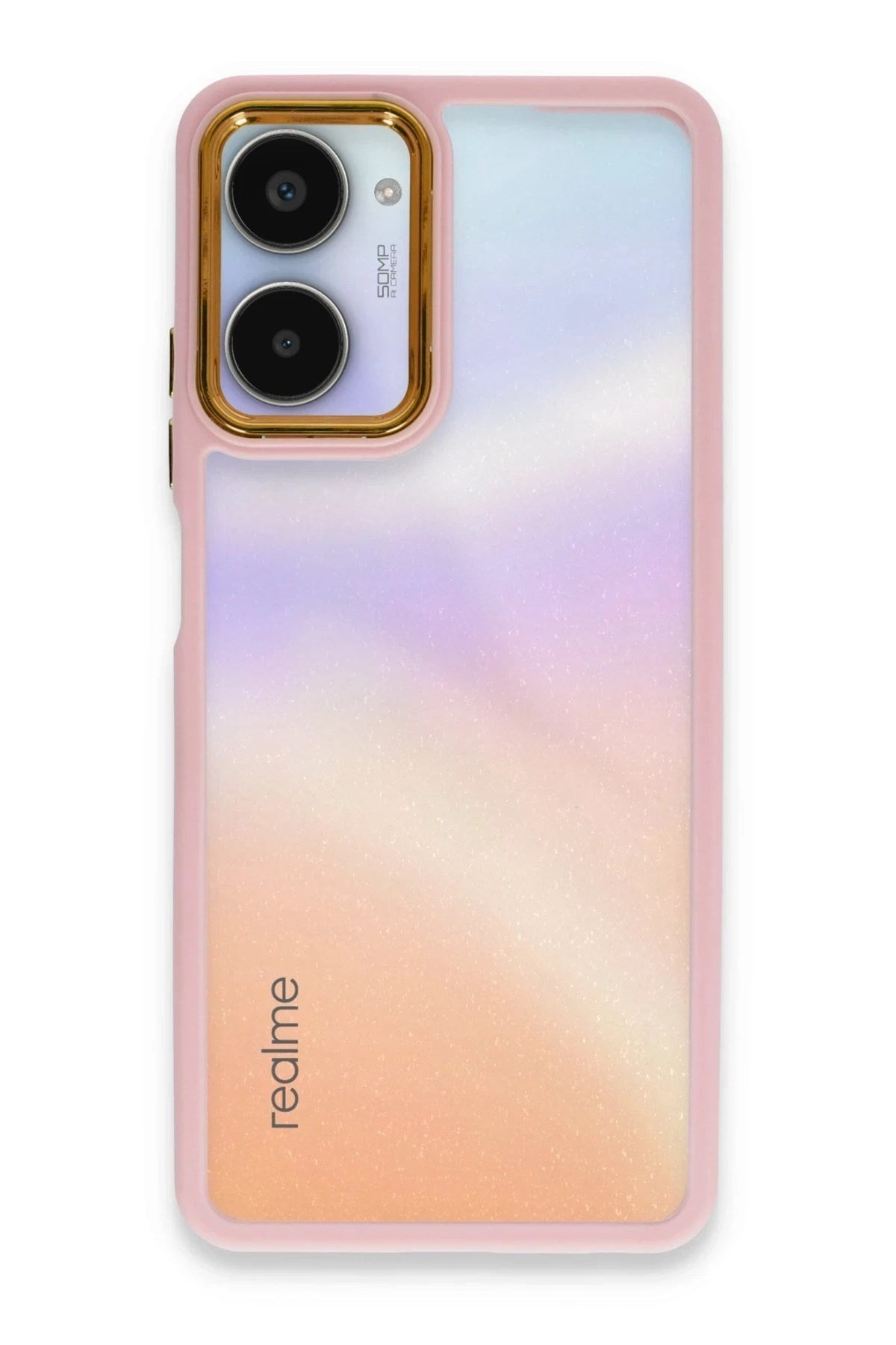 Mey İthalat® Realme 10 Pro 5G Kılıf Dora Kapak - Pudra