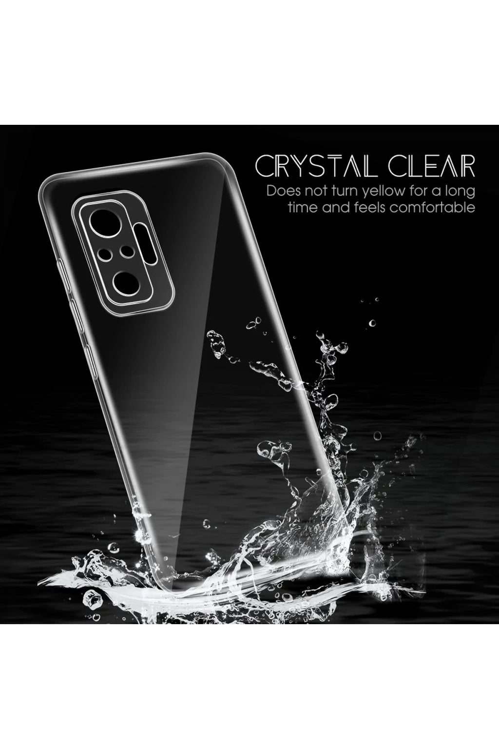 Mey İthalat® Redmi Note 10 Pro Kılıf Lüx Şeffaf Silikon