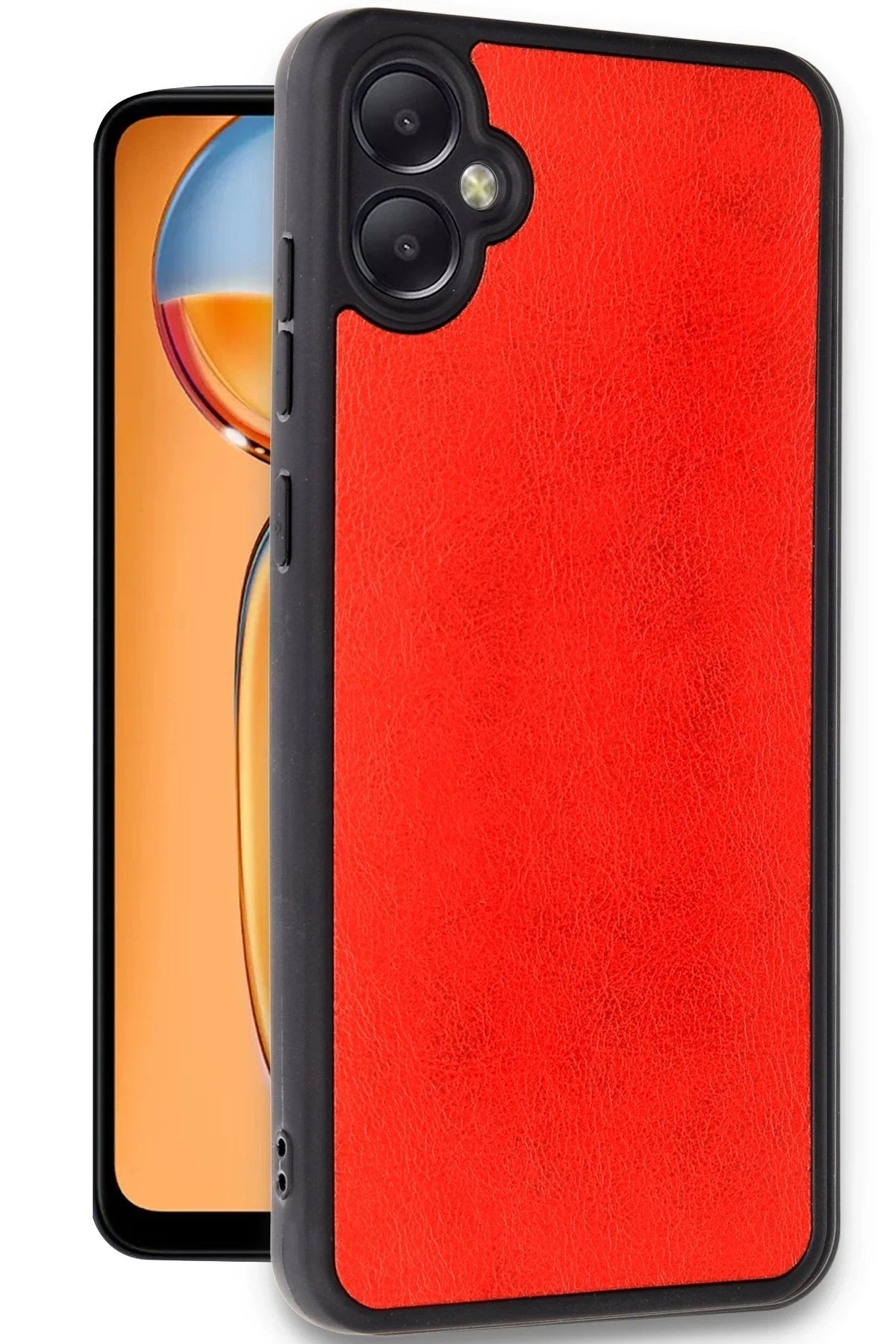 Mey İthalat® Samsung Galaxy A05 Kılıf Aras Deri Kapak - Kırmızı