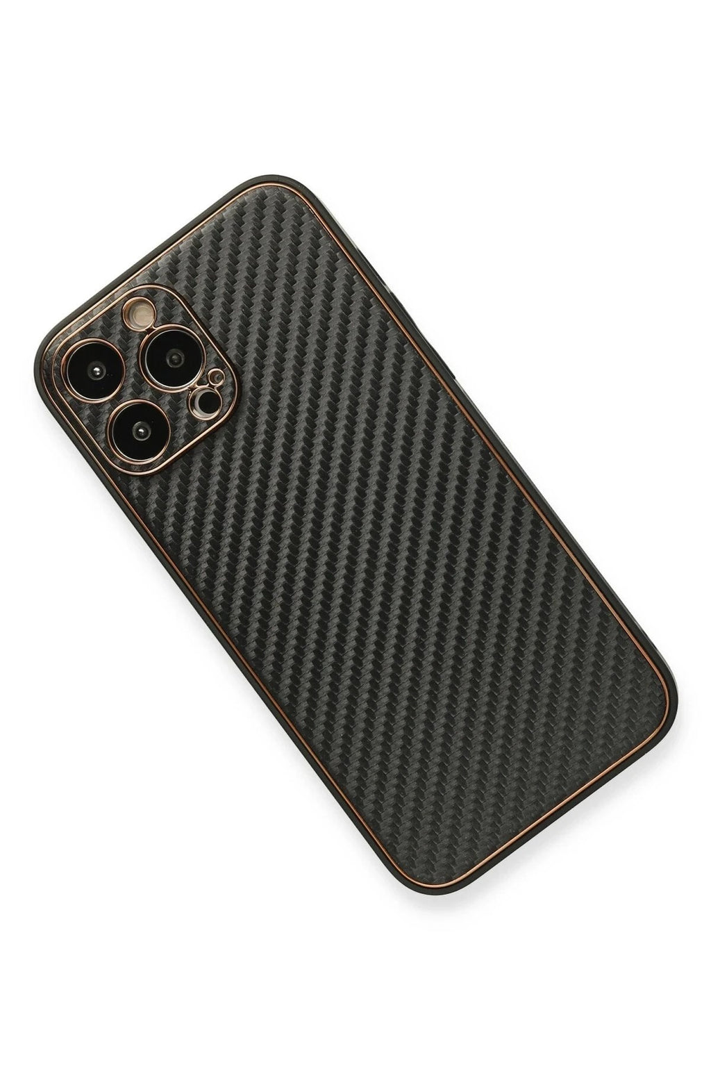 Mey İthalat® iPhone 13 Pro Max Kılıf Coco Karbon Silikon - Siyah