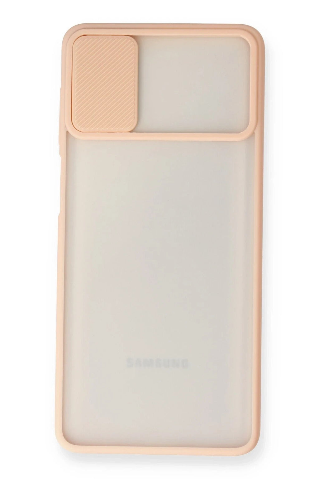 Mey İthalat® Samsung Galaxy M51 Kılıf Palm Buzlu Kamera Sürgülü Silikon - Pembe
