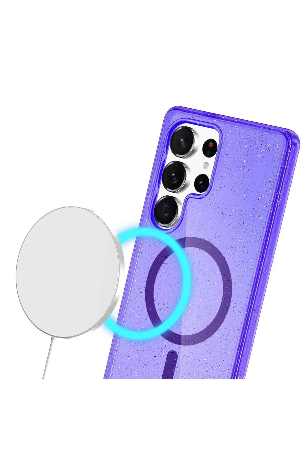 Mey İthalat® Samsung Galaxy S23 Ultra Kılıf Star Magsafe Kapak - Mor