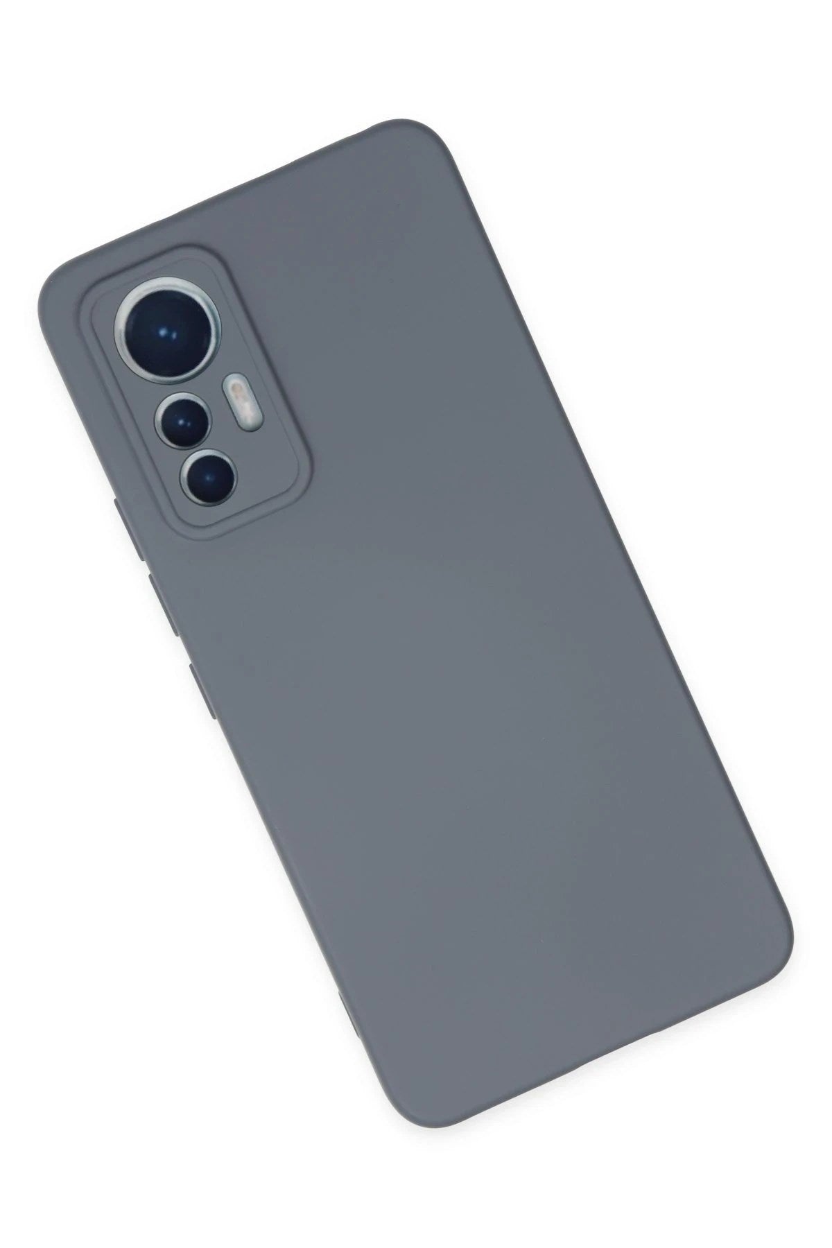 Mey İthalat® Mi 12 Lite Kılıf Nano içi Kadife Silikon - Gri