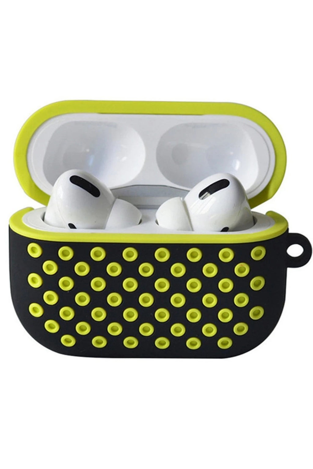 Mey İthalat® Airpods Pro 2 (2.nesil) Spor Delikli Kılıf - Siyah-Sarı
