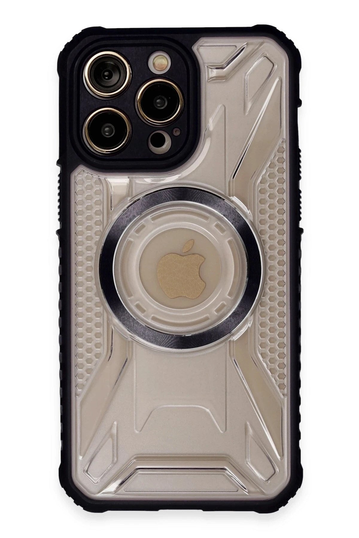 Mey İthalat® iPhone 13 Pro Max Kılıf Prag Magneticsafe Kapak - Siyah