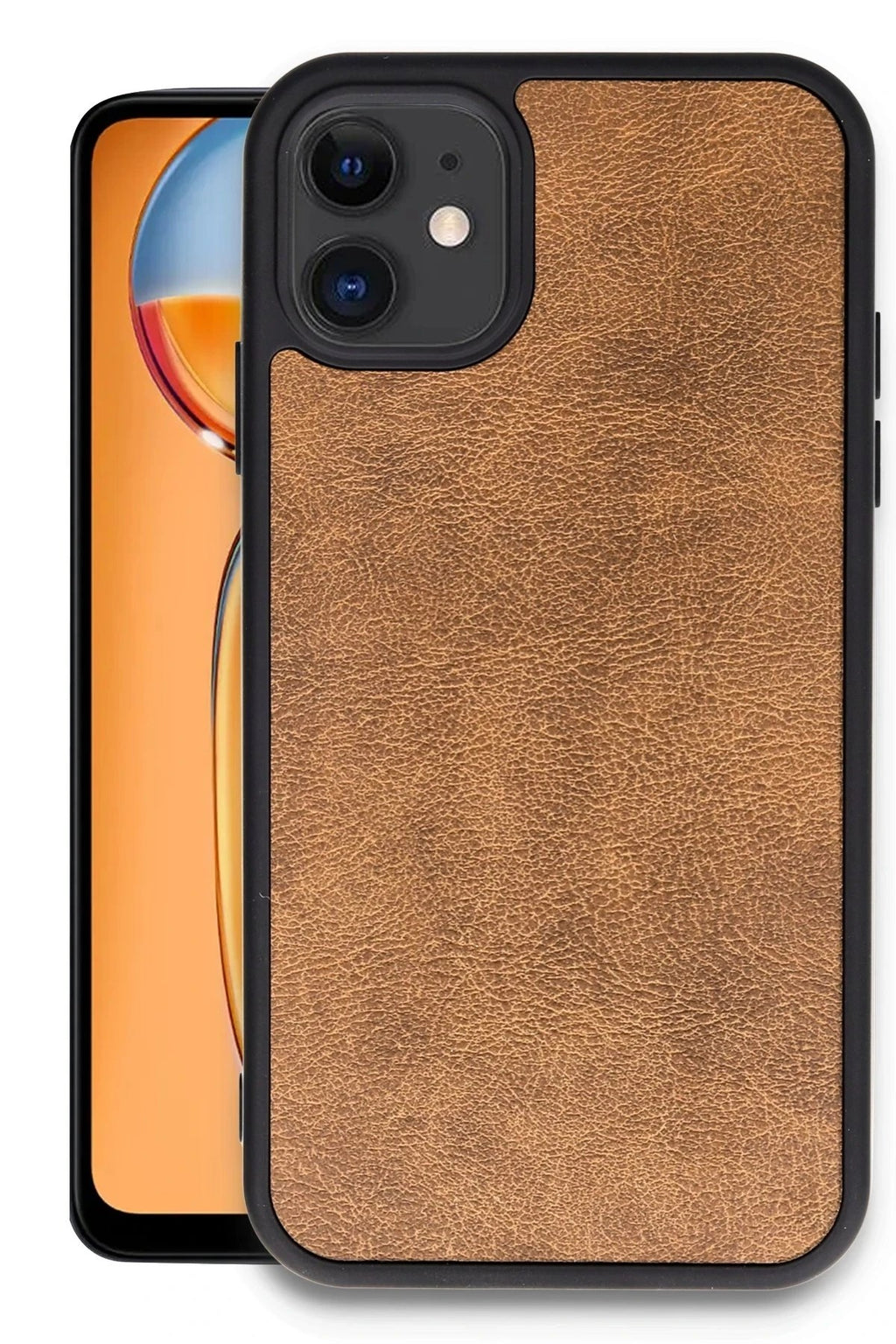 Mey İthalat® iPhone 11 Kılıf Aras Deri Kapak - Taba
