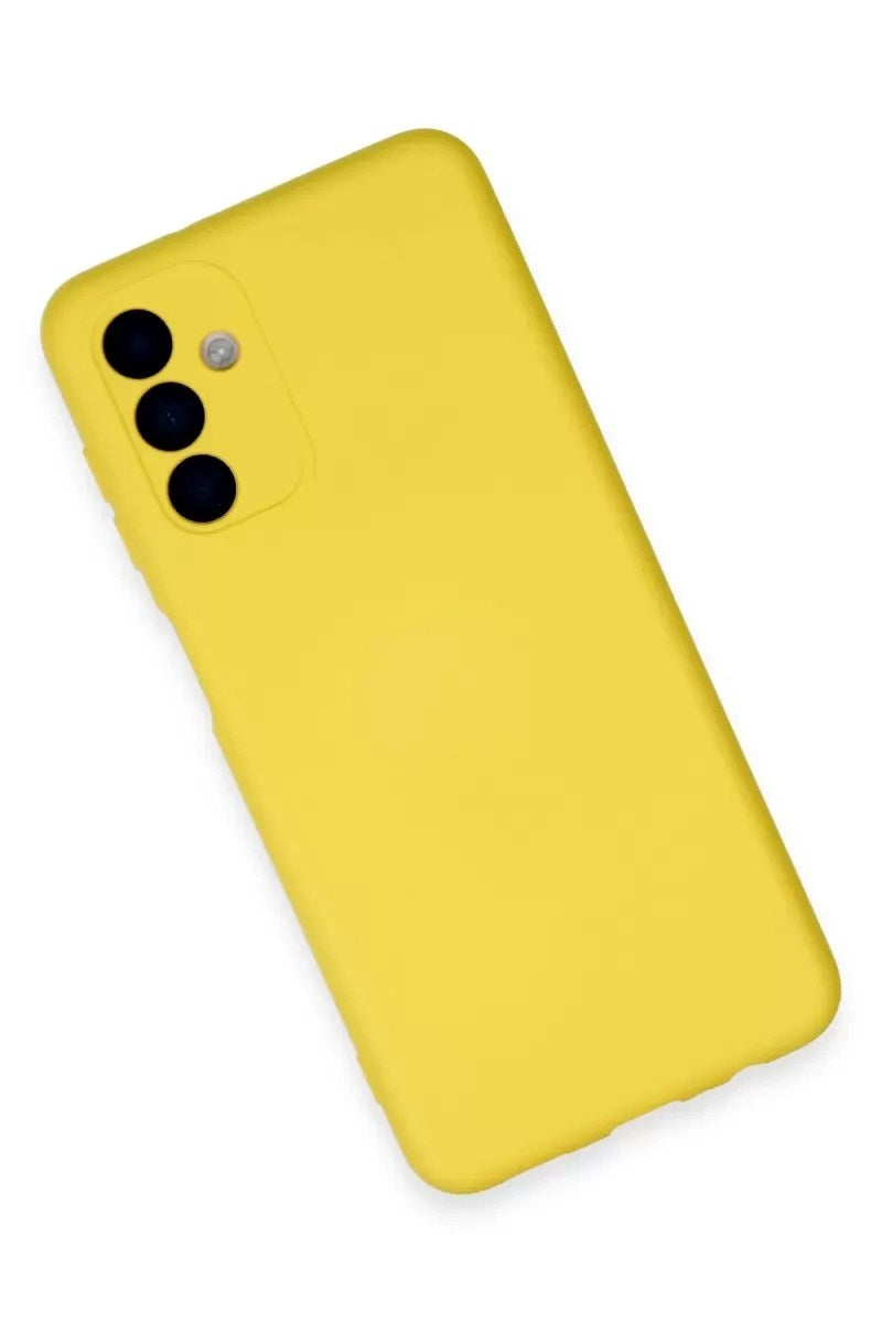 Mey İthalat® Samsung Galaxy A24 4G Kılıf Nano içi Kadife Silikon - Sarı