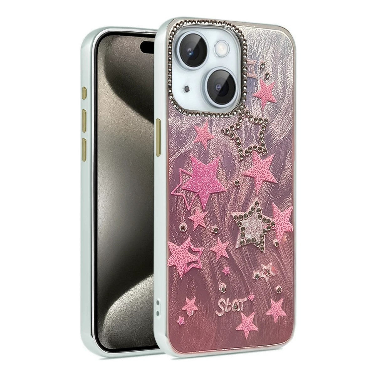Mey İthalat® iPhone 14 Kılıf Blade Aynalı Desenli Kapak - Desen 7