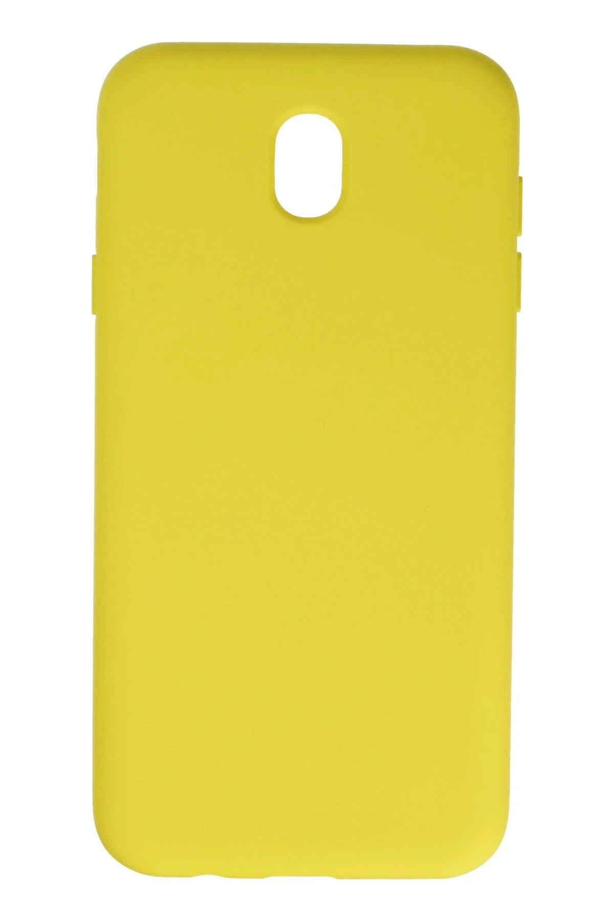 Mey İthalat® Samsung Galaxy J7 Pro / J730 Kılıf Nano içi Kadife Silikon - Sarı