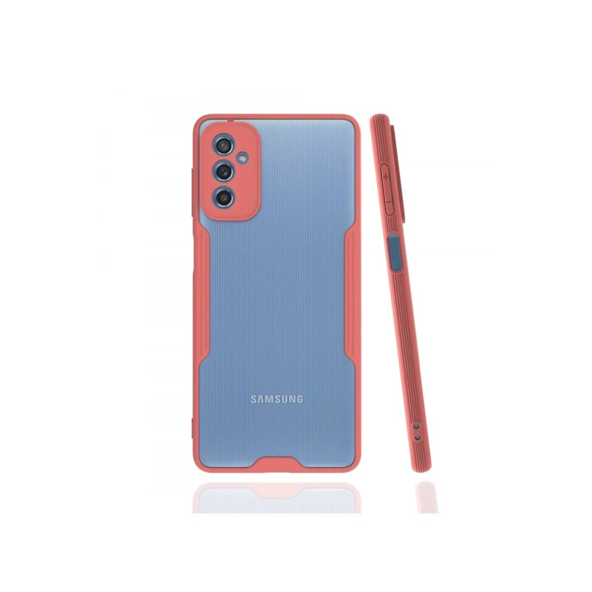 Mey İthalat® Samsung Galaxy M52 5G Kılıf Platin Silikon - Pembe
