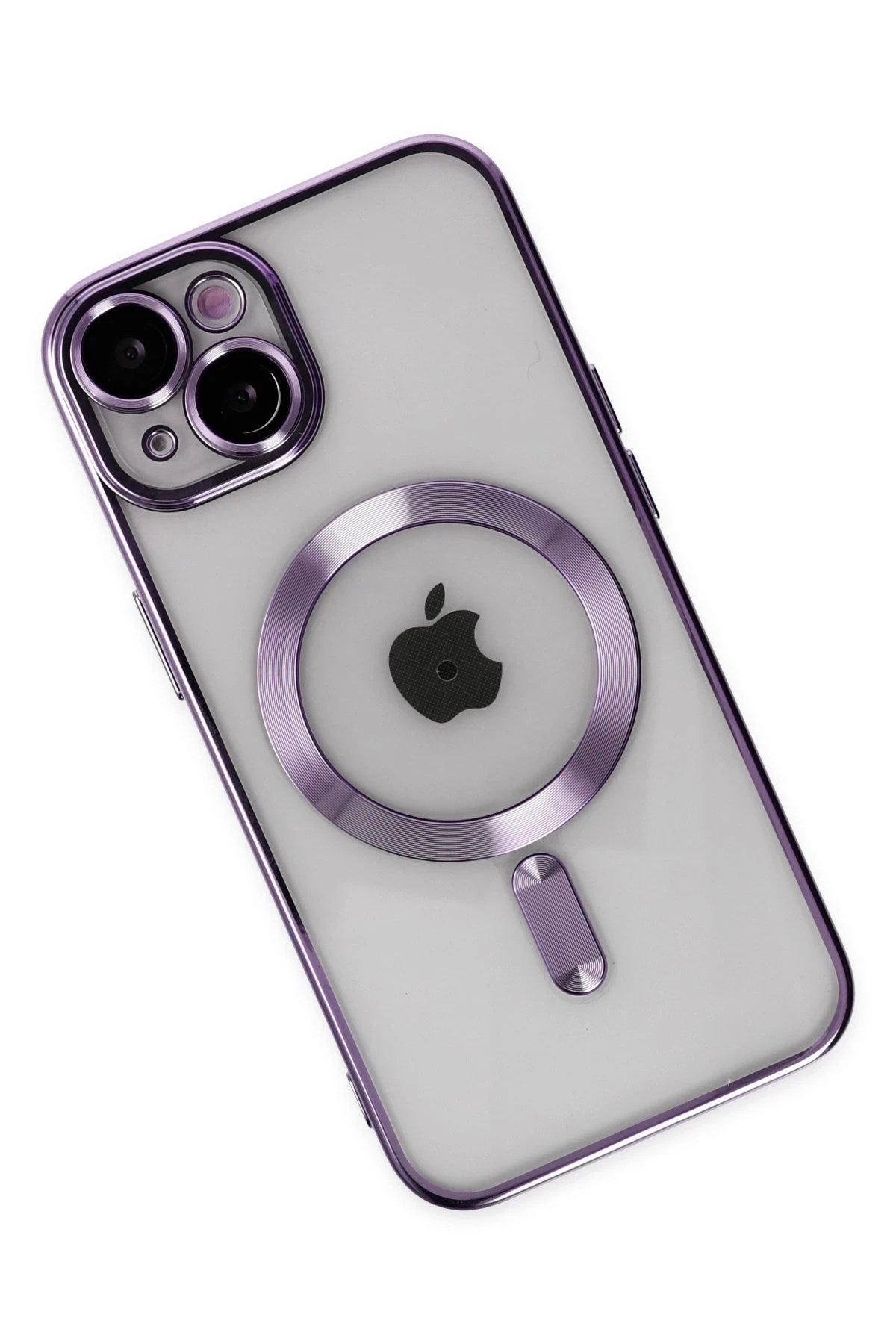 Mey İthalat® iPhone 14 Kılıf Kross Magneticsafe Kapak - Mor