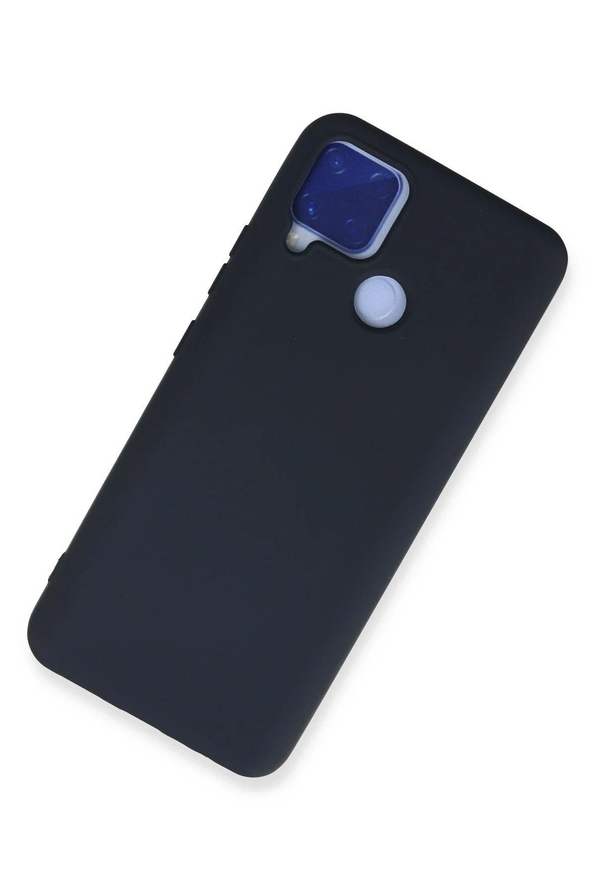 Mey İthalat® Realme C15 Kılıf Nano içi Kadife Silikon - Lacivert