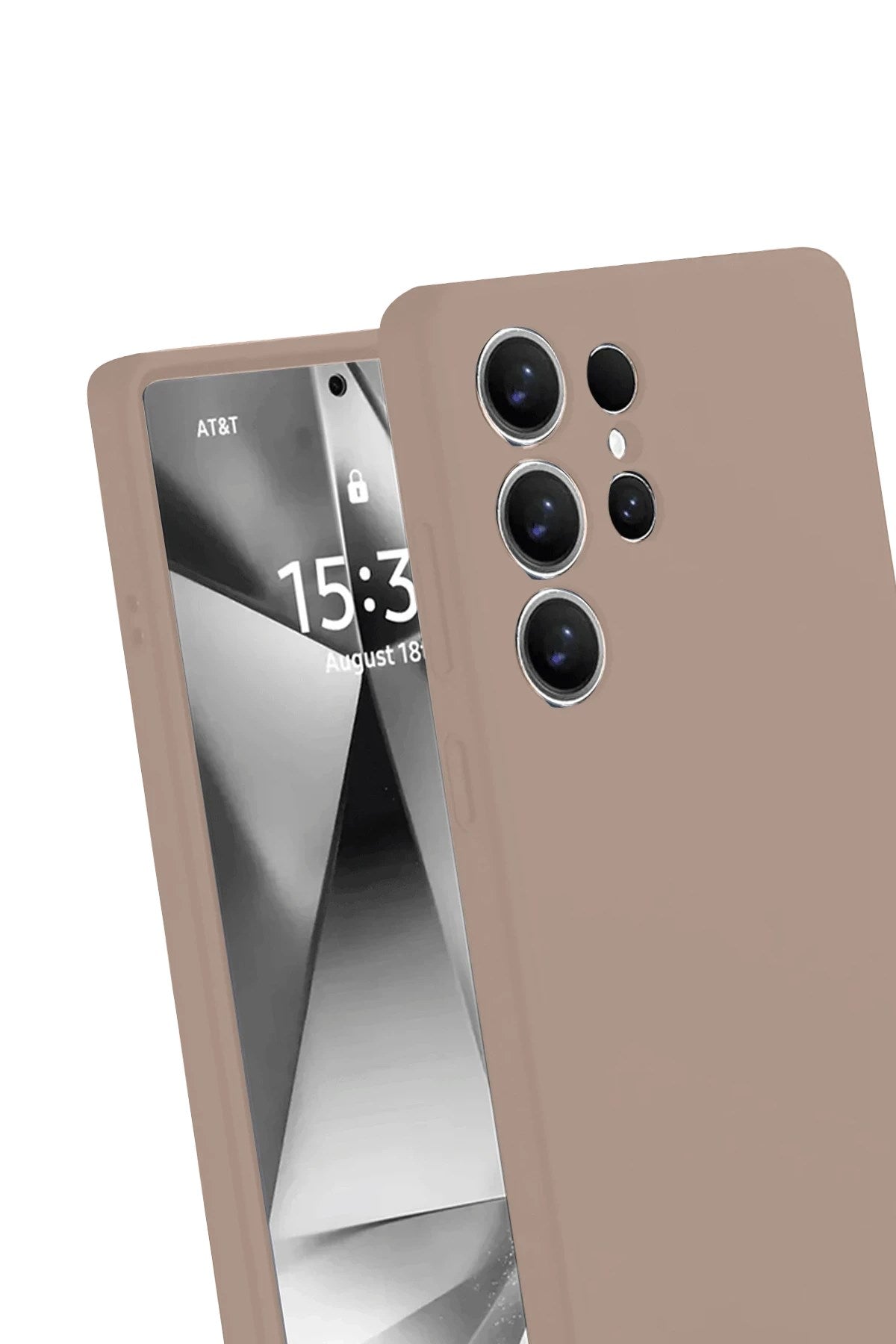 Mey İthalat® Samsung Galaxy S25 Ultra Kılıf Nano içi Kadife Silikon - Pudra