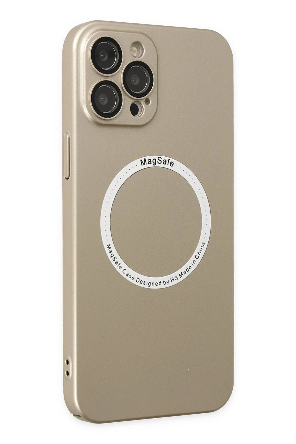 Mey İthalat® iPhone 12 Pro Kılıf Jack Magneticsafe Lens Silikon - Gold