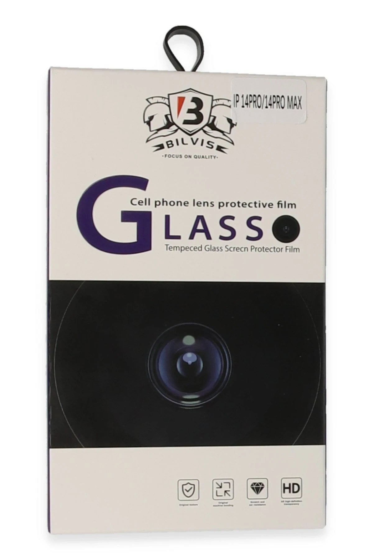 Mey İthalat® iPhone 14 Pro Max Bilvis Titan Kamera Lens - Siyah