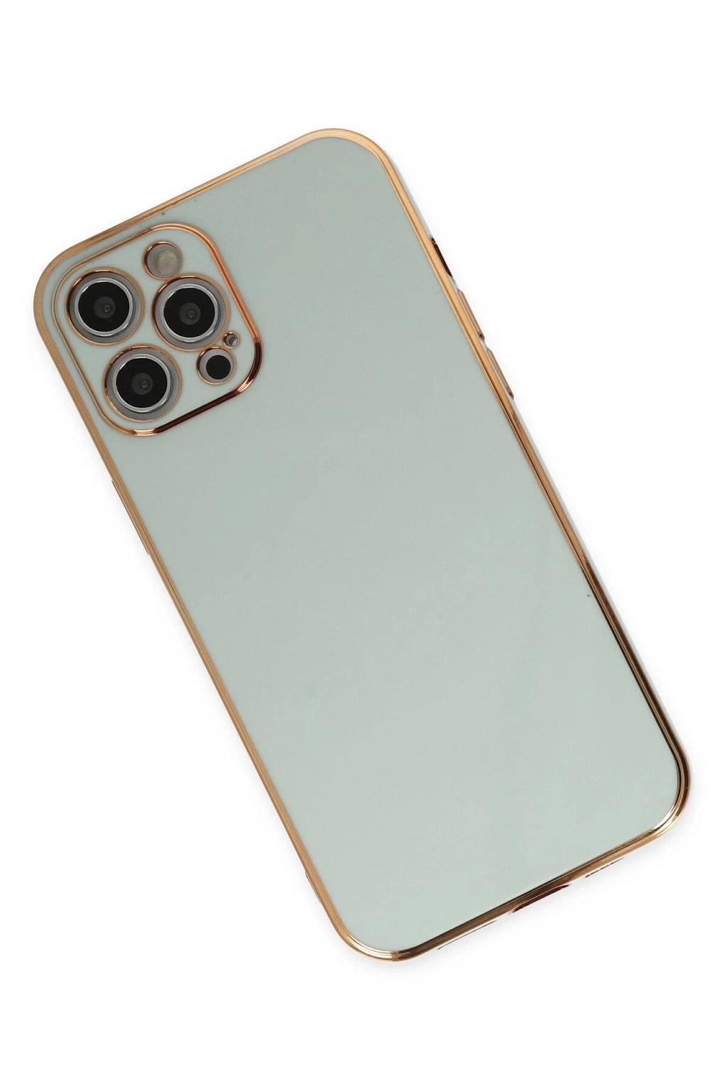 Mey İthalat® iPhone 12 Pro Kılıf Volet Silikon - Açık Yeşil