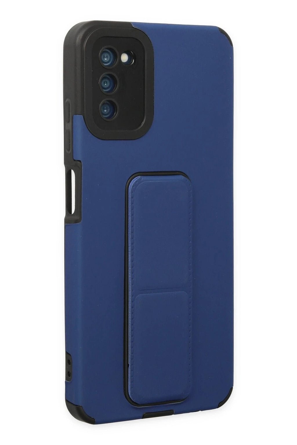 Mey İthalat® Samsung Galaxy A03S Kılıf Mega Standlı Silikon - Mavi