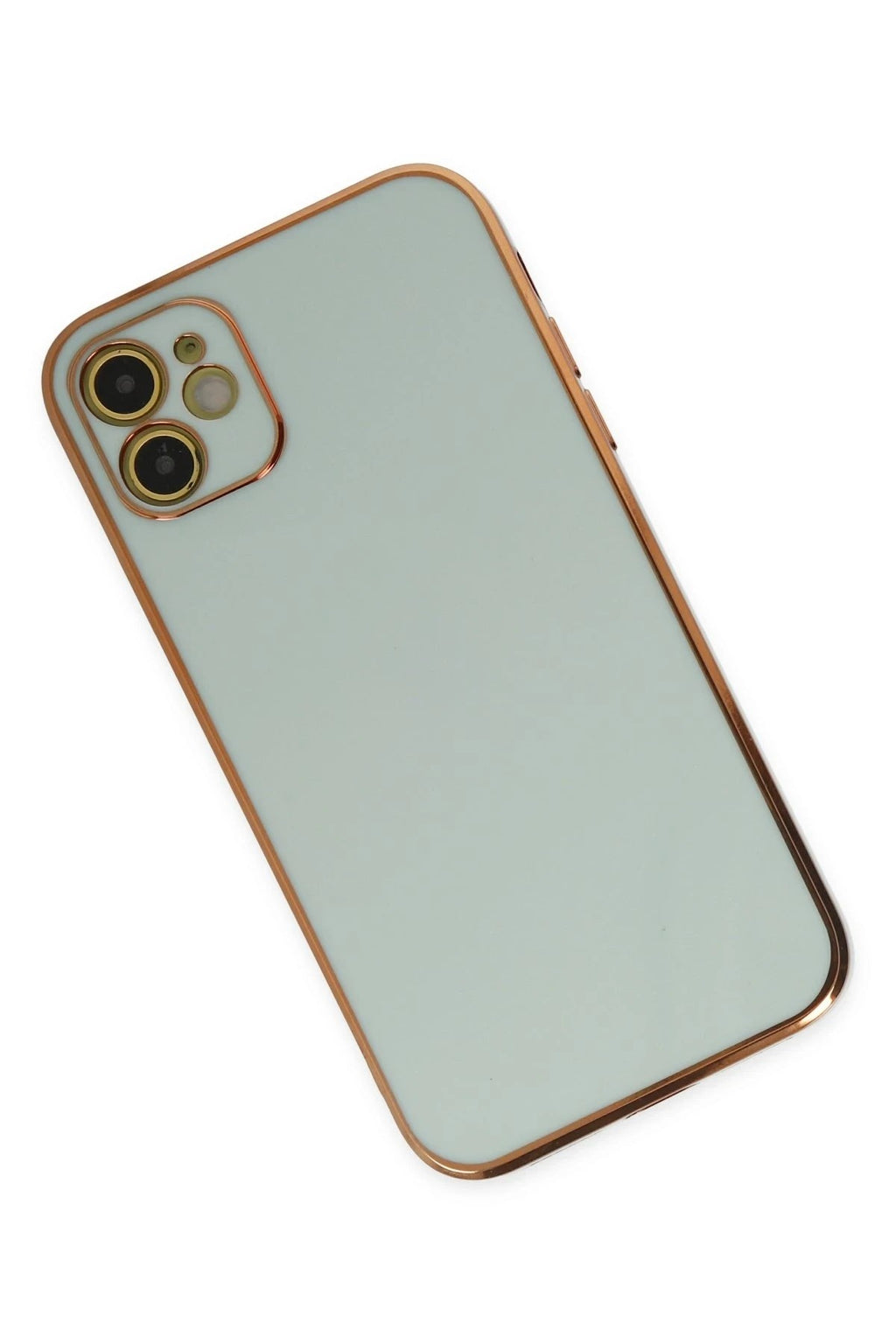 Mey İthalat® iPhone 12 Kılıf Volet Silikon - Açık Yeşil