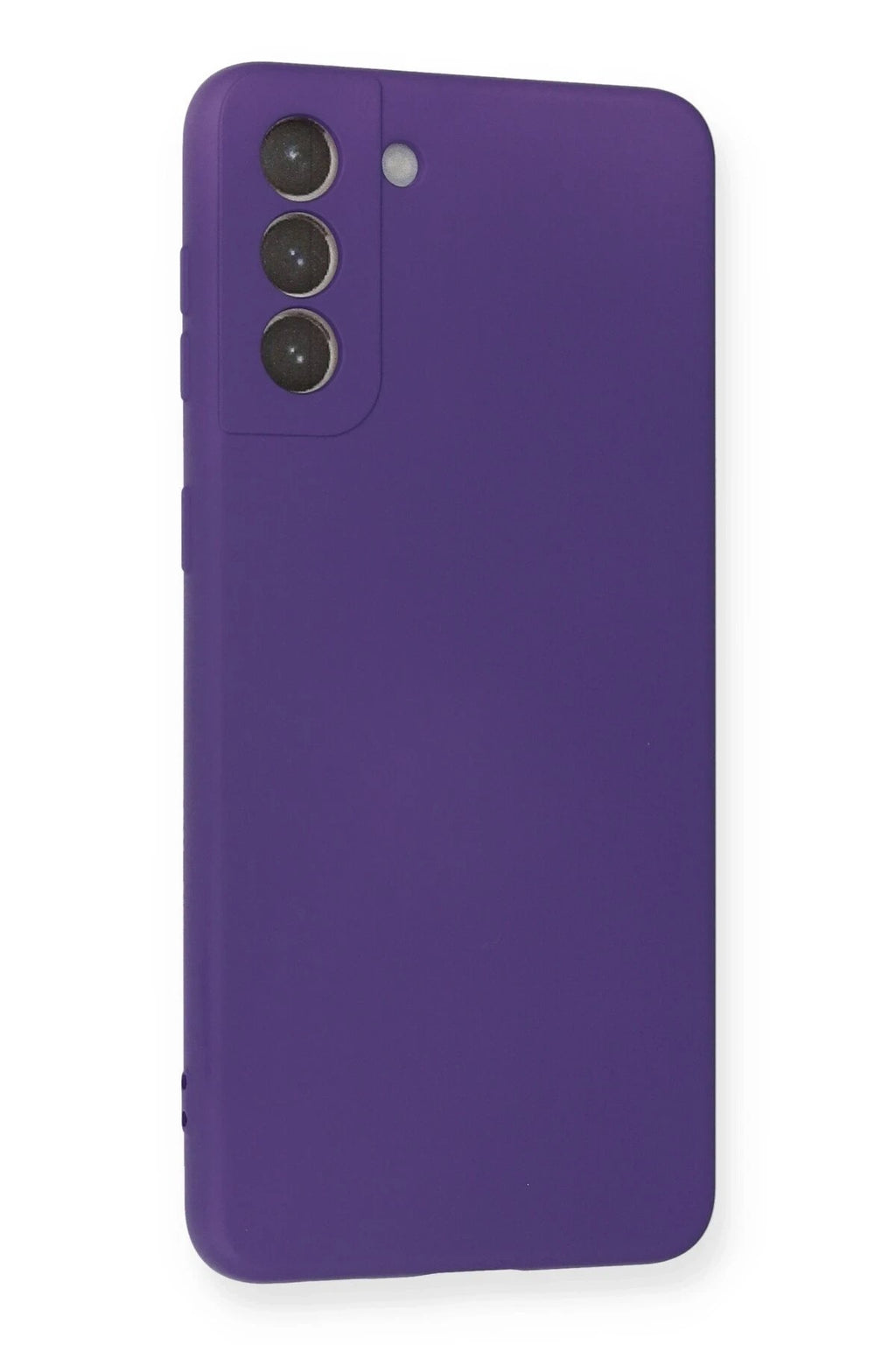 Mey İthalat® Samsung Galaxy S21 Plus Kılıf Nano içi Kadife Silikon - Mor