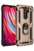 Mey İthalat® Redmi Note 8 Pro Kılıf Sofya Yüzüklü Silikon Kapak - Gold