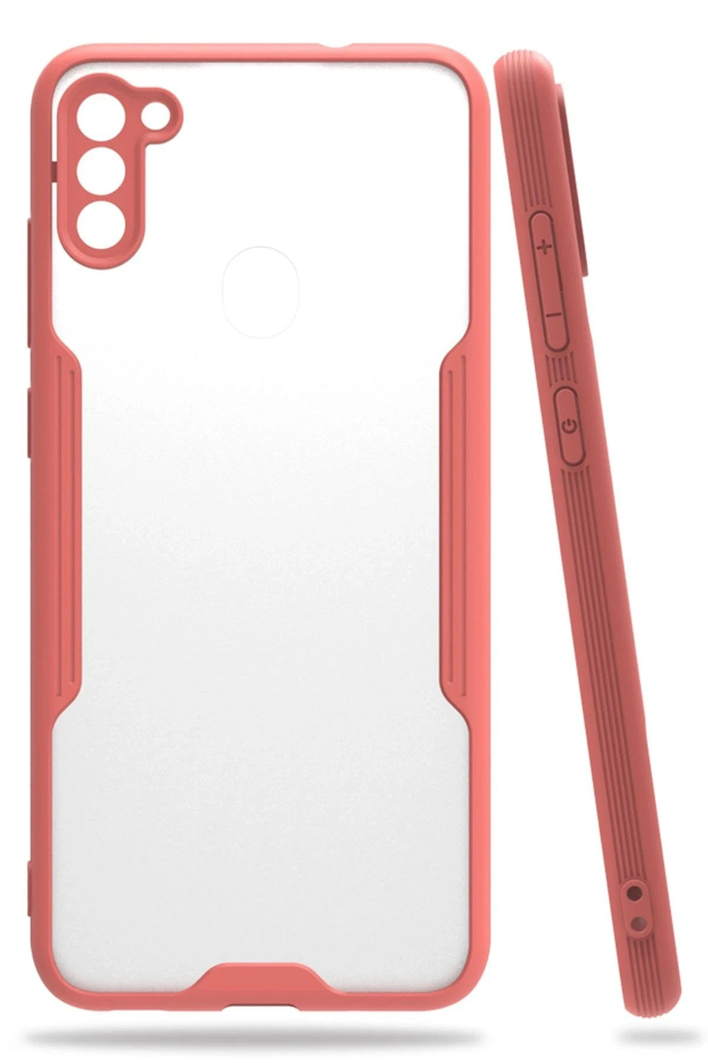 Mey İthalat® Samsung Galaxy A11 Kılıf Platin Silikon - Pembe