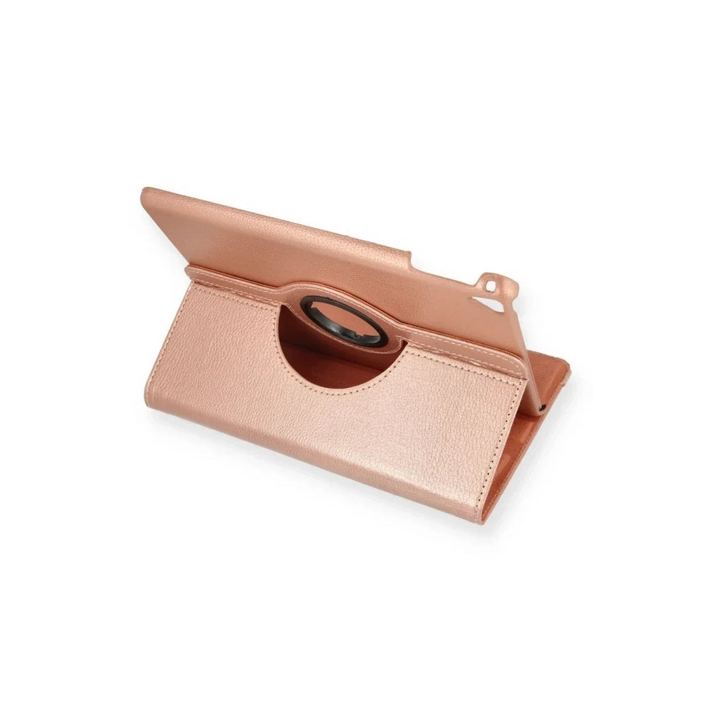 Mey İthalat® iPad 9.7 (2018) Kılıf 360 Tablet Deri Kılıf - Rose Gold