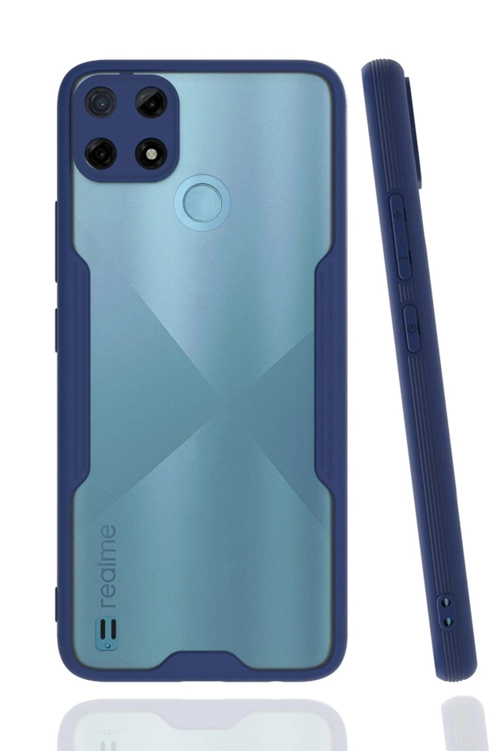 Mey İthalat® Realme C25Y Kılıf Platin Silikon - Lacivert