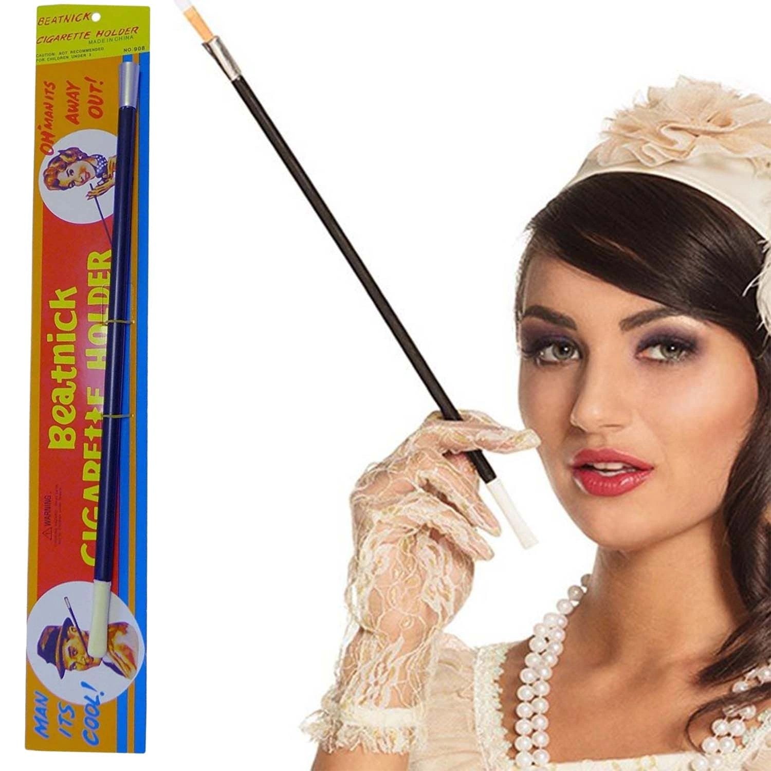 Mey İthalat® Uzun Sigara Ağızlık 70li 80li 90lı Yıllar Retro Parti 30 cm