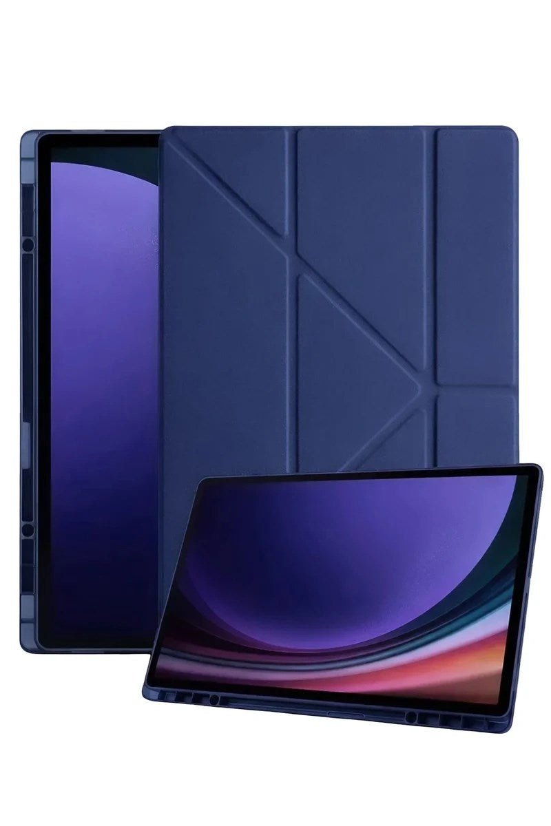 Mey İthalat® Samsung Galaxy Tab A11 Kalemlikli Mars Tablet Kılıfı - Lacivert