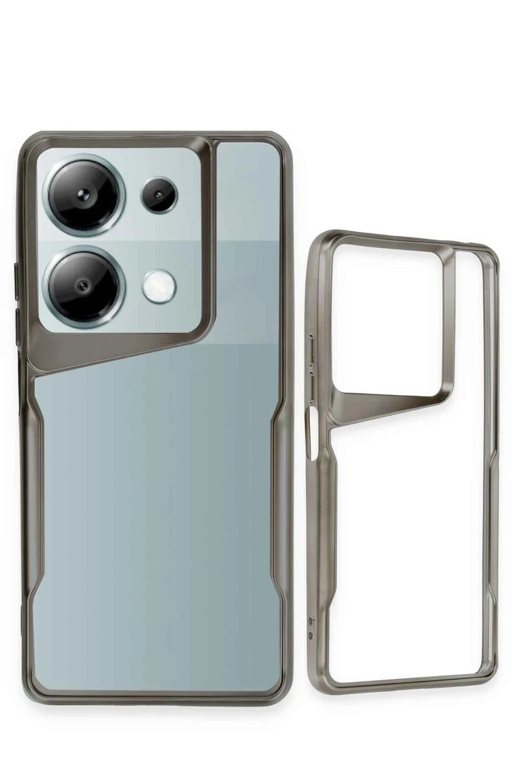 Mey İthalat® Redmi Note 13 Pro 4G Kılıf Boyi Silikon Kapak - Siyah