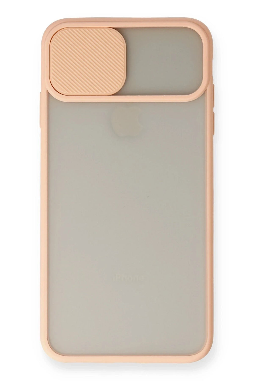 Mey İthalat® iPhone XS Max Kılıf Palm Buzlu Kamera Sürgülü Silikon - Pembe