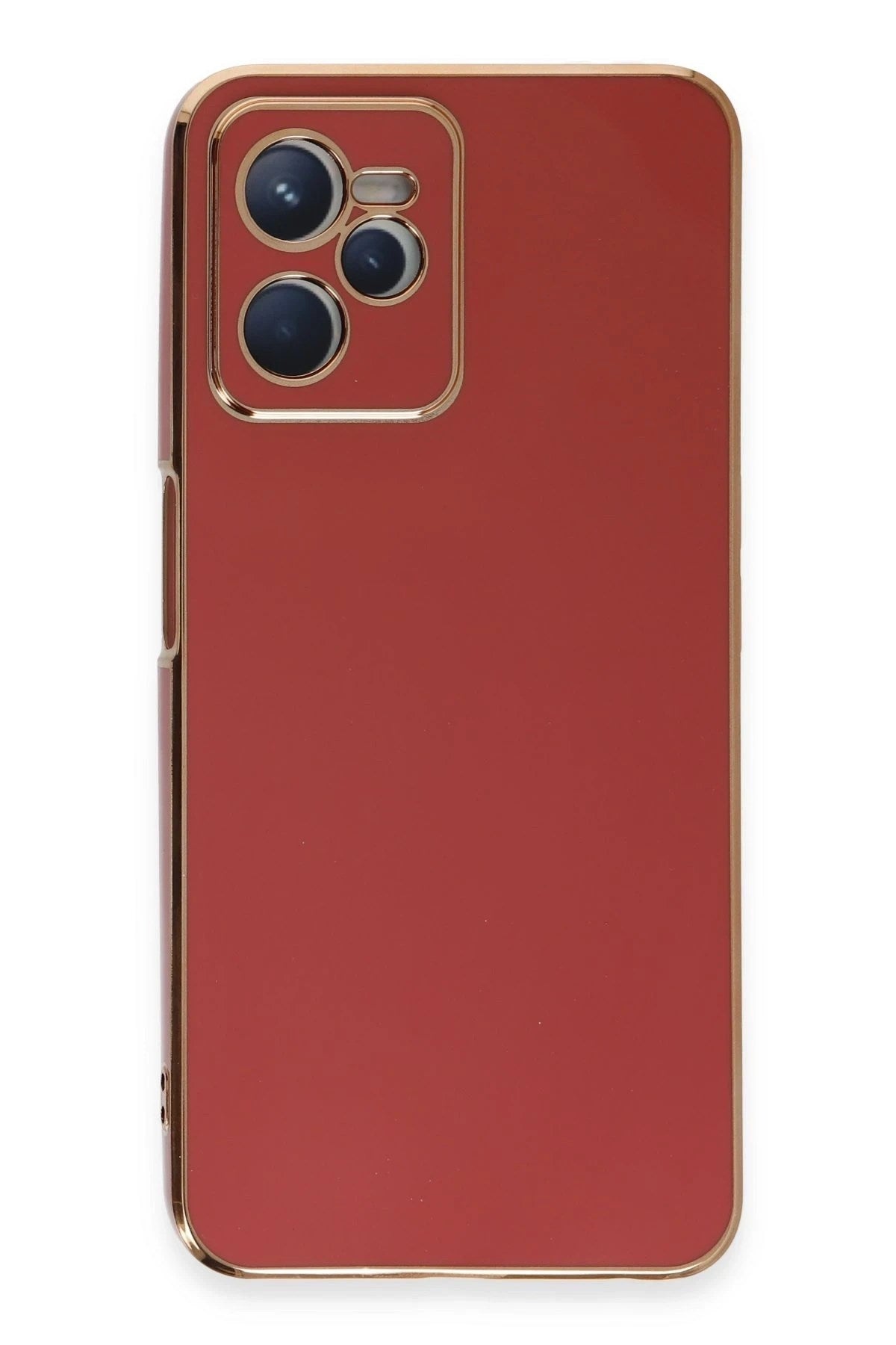Mey İthalat® Realme C35 Kılıf Volet Silikon - Kırmızı