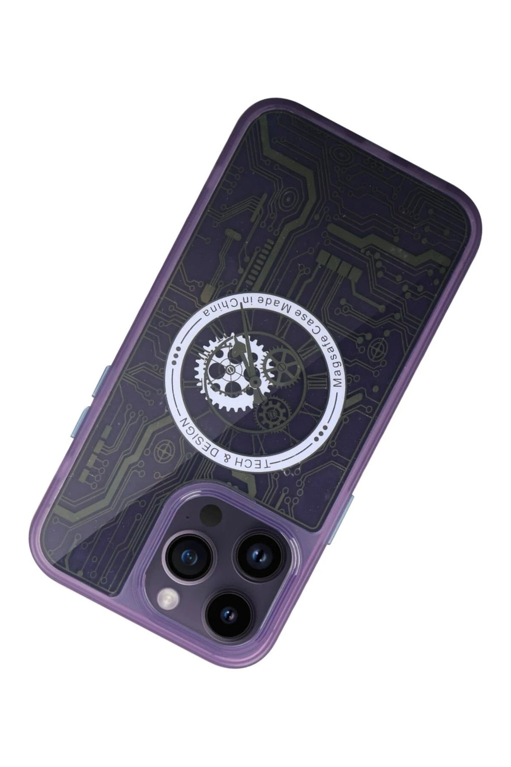 Mey İthalat® iPhone 14 Pro Kılıf Magic Magneticsafe Silikon - Derin Mor