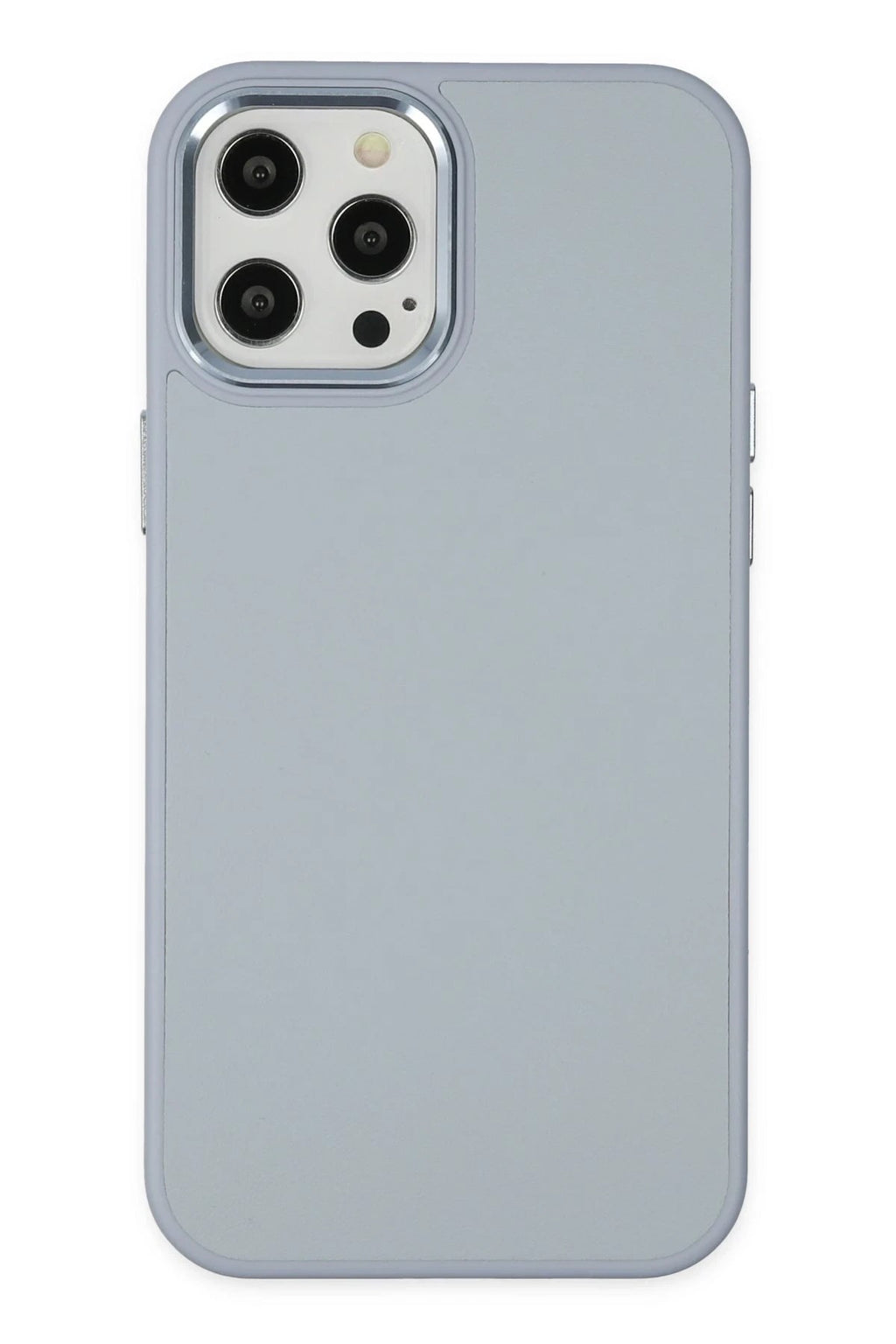 Mey İthalat® iPhone 12 Pro Max Kılıf Asya Deri Silikon - Sierra Blue