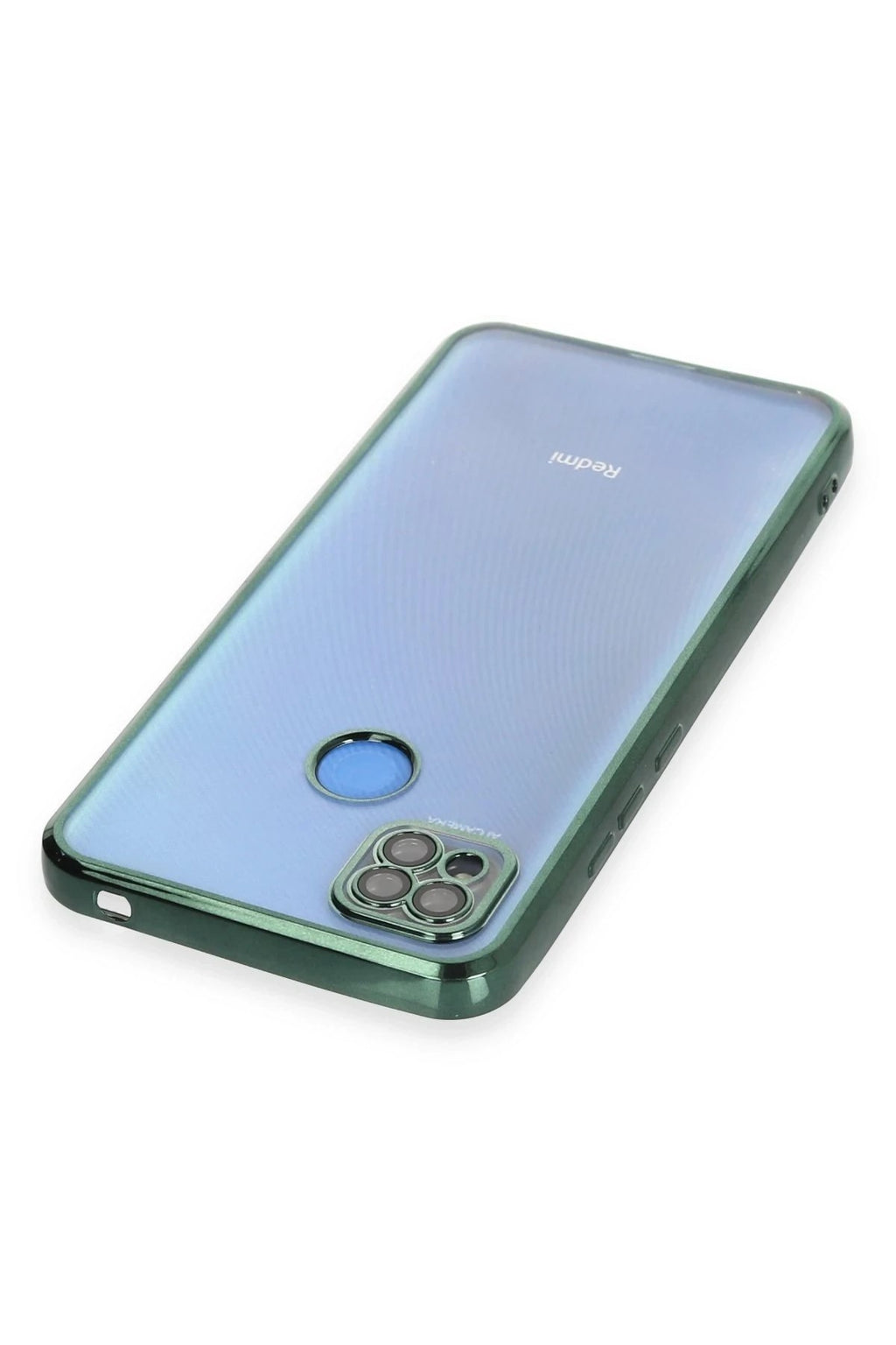 Mey İthalat® Redmi 9C Kılıf Lensli Silikon - Yeşil