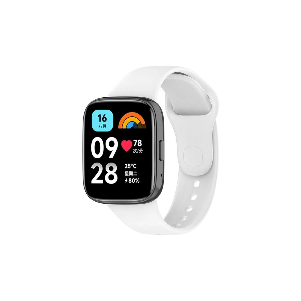Mey İthalat® Redmi Watch 3 Active Klasik Kordon - Beyaz