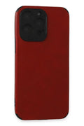 Mey İthalat® iPhone 15 Pro Kılıf Loop Deri Silikon - Kırmızı