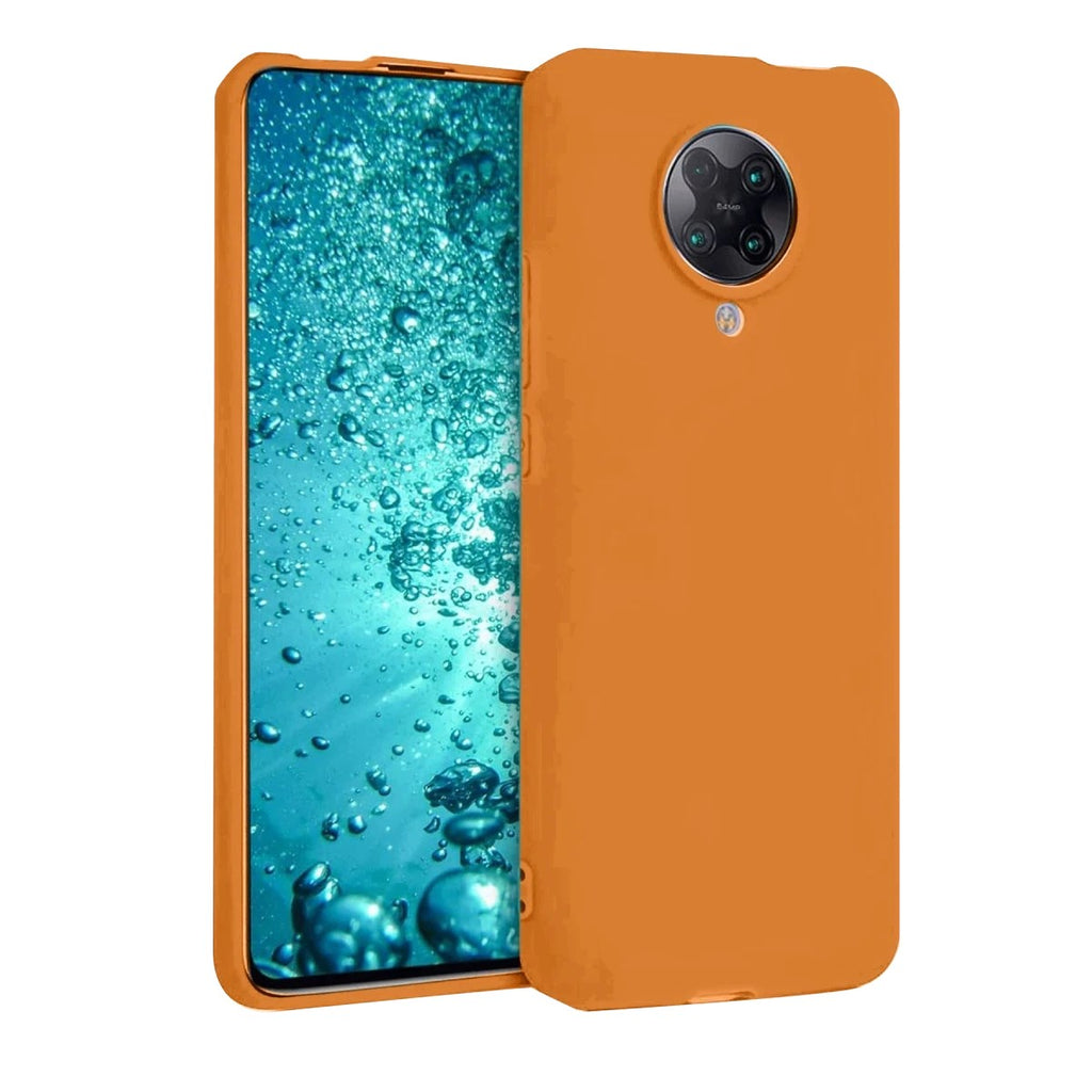 Mey İthalat® Redmi K30 Pro Kılıf Nano içi Kadife Silikon - Turuncu